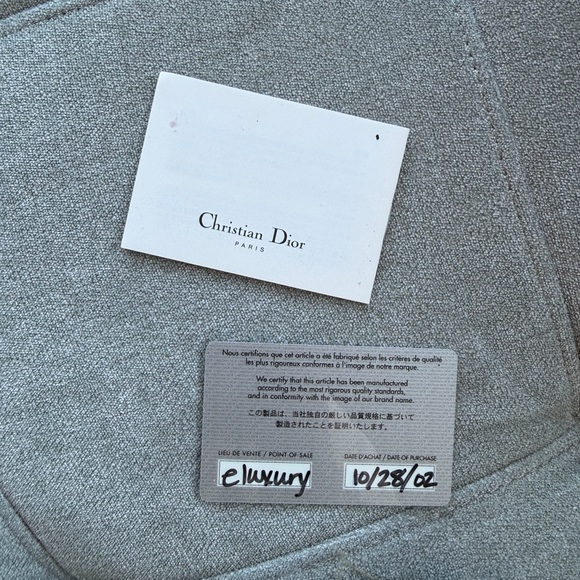 Christian Dior Y2K Monogram Mini Saddle Pochette bag in black and beige canvas - Picture 7 of 7